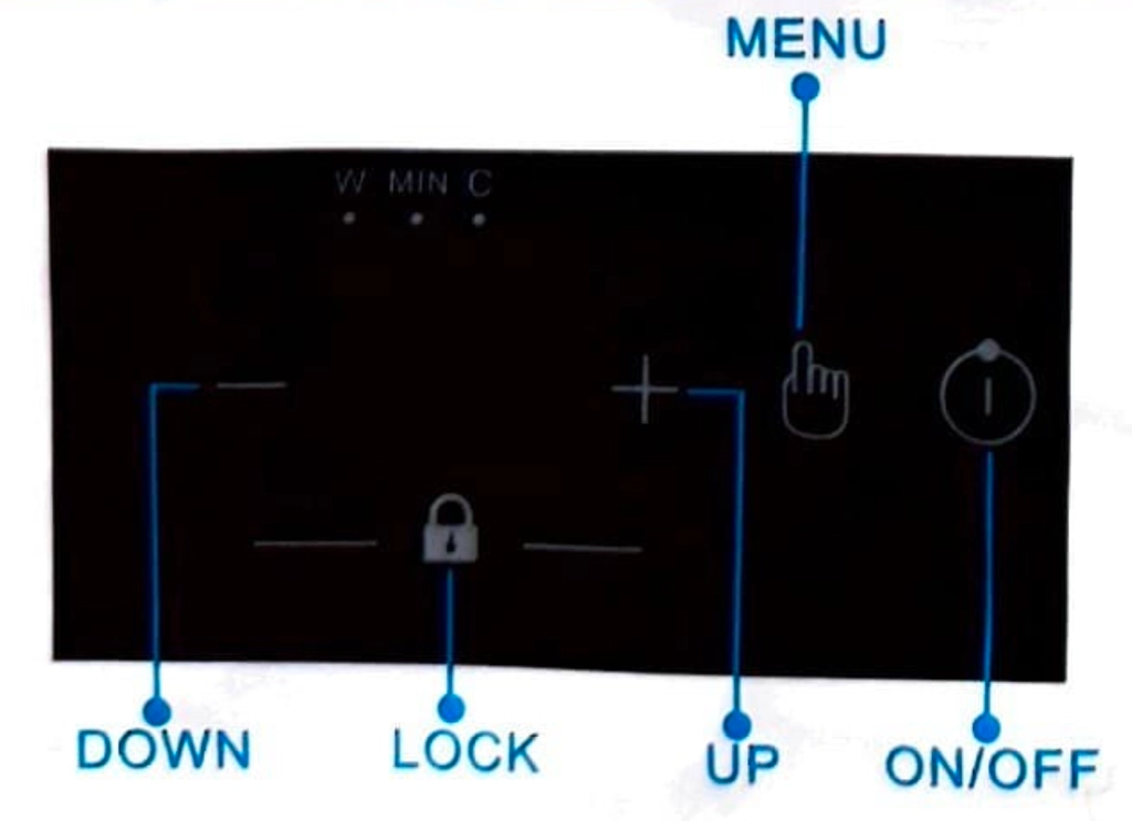 IH Cooktop Control Panel